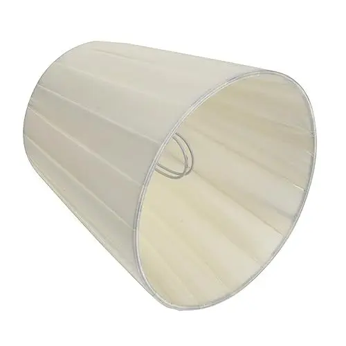 Produktbild: Yardenfun 1stk Lampenschirm Aus Stoff Befestigung Rote Glühbirne Kronleuchterschirm Aus Stoff Exquisiter Lampenschirm Plissee-lampenschirme Für Tischlampen Weißer Lichtschirm Beige Eisen