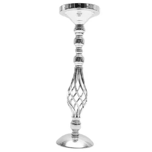 Produktbild: Yardenfun Stilvolle Metall Blumenvase Hochzeit Jahrestag Dekoration Dekoration Zeremonie Set Silber