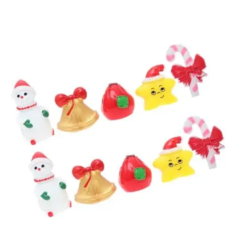 Produktbild: Yardenfun Weihnachtsdekor-Ornament-Set 20-teilig Harz Mini-Ornamente Für Weihnachten Miniatur-landschaftszubehör Zufälliger Stil
