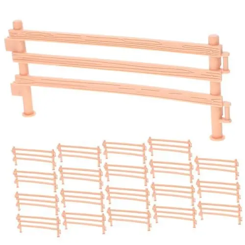 Produktbild: Yardenfun 20st Laufstallspielzeug Spielset Mit Pferdestallfiguren Bauernhof-scheunen-Spielzeug Beeteinfassung Puppenhaus-lattenzaun Hofzaun Dekorativer Lattenzaun Mini Kind PVC Ornamente