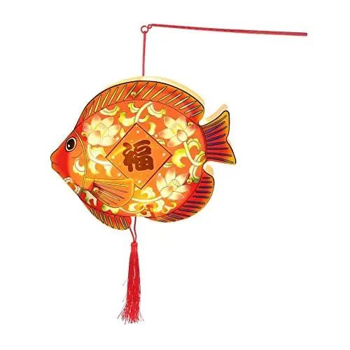 Produktbild: Yardenfun 2St Laterne Kinderornamente Rayan Spielzeug für vorhandener Schmuck Ornamente für Kinder Karton rot