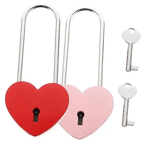 Produktbild: Yardenfun Personalisiertes Vorhängeschloss Mit Herz- „love Hearts“ Für Rucksäcke Und Koffer