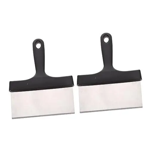 Produktbild: Yardenfun 2 Stück Bratpfannenschaber Grillplatten Reinigungswerkzeuge Grill Reinigungsschaber Schrubber Für Grillpfanne Eisenpfannenreiniger Eisenpfannen Reinigungswerkzeug