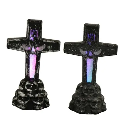 Produktbild: Yardenfun Halloween Decor Licht 2pcs Grabstein Lampen Kreuz Für Party Supplies Für Halloween Grab