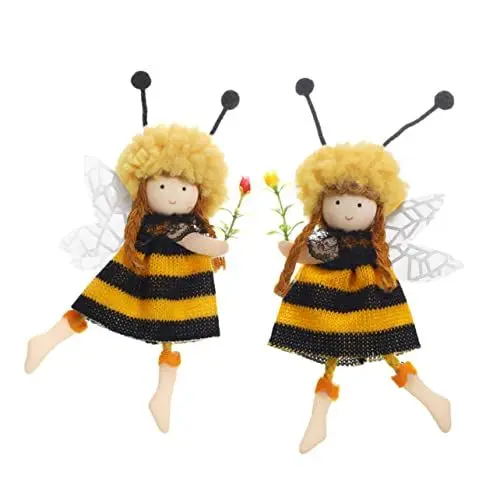 Produktbild: Yardenfun 2 Stück Flügel Bienenmädchen Spielzeug In Bienenform Spielzeug Für Kinder Kreatives Puppenspielzeug Festival Verzierung Bienenpuppenspielzeug Desktop Verzierungen
