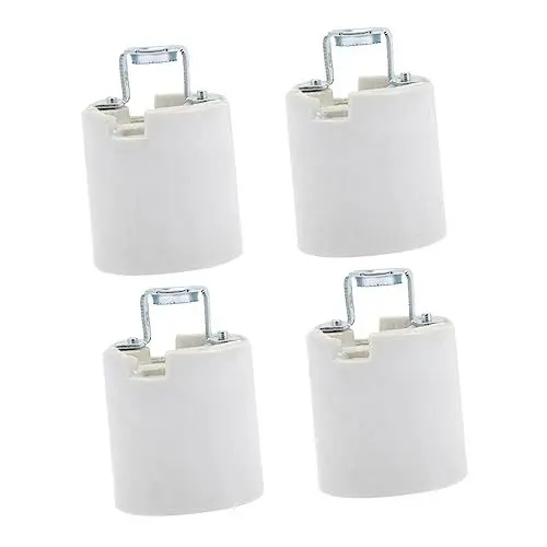 Produktbild: Yardenfun Edles Schraub-lampenfassungs-set 4-teilig Stabile Deckenlampenfassung Aus Keramik Für Moderne Beleuchtung
