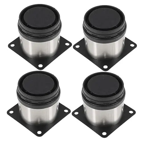 Produktbild: Yardenfun Küchenbeine Aus Edelstahl 4 Stück Runde Verstellbare Füße 60 X 50 Mm Stützschränke