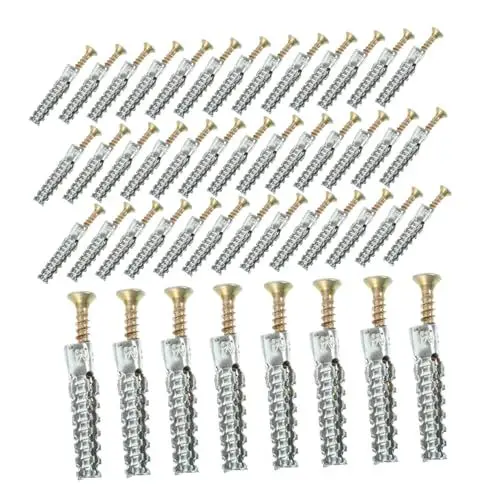 Produktbild: Yardenfun Wandanker Aus Metall Mit Spreizmutter 50 Sets Robuste Trockenbauanker Wandanker Für Trockenbau Hohlschrauben-set Zufällige Farbe