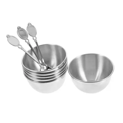 Produktbild: Yardenfun 9 Teiliges Dip Schälchen Zuckerschalen Sojasaucenschalen Kleine Servierschalen Einzelne Gewürzschalen Runde Gewürzschalen Runde Schalen Gewürz Dip Untertassen