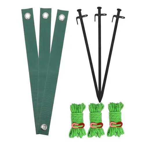 Produktbild: Yardenfun Baumstützset Metall Baumpfahl Baumisolierband Baumseil Windseile Baumanker Zur Stabilisierung Von Bäumen Wetterfest für Junge Bäume