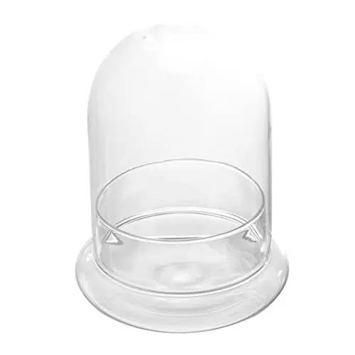 Produktbild: Yardenfun Glasblumenabdeckung Glasglocke Deko Glasglocke Blumendeckel aus Glas mit Sockel