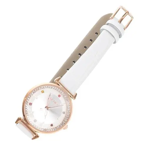 Produktbild: Yardenfun Damen Armbanduhr Farbige Edelsteine Quarz Uhr mit Atmungsaktivem Armband für Frauen und Mädchen Elegantes Design für Freizeit und Besondere Anlässe