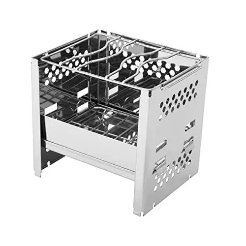 Produktbild: Yardenfun Tragbarer Japanischer Hibachi-grill Edelstahl-grillherd Für Den Außenbereich Hochklappbarer Grill Für Den Garten