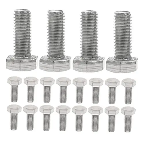 Produktbild: Yardenfun Edelstahlschrauben für Maschinen 40 Stück Sechskantschrauben mit Vollgewinde M8 X 20