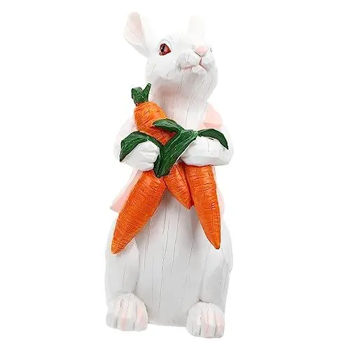 Produktbild: Yardenfun Kaninchen Gartendekoration Gartenhasenstatue Osterhasendekoration Osterhasenfigur Osterdekoration Kaninchendekoration Osterhasenfigur Gartenstatue Kaninchenstatue