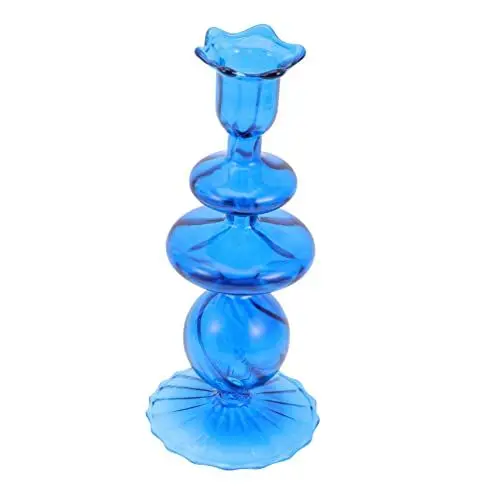 Produktbild: Yardenfun Eleganter Kerzenhalter Aus Glas Heim-Schreibtisch- Für Wohnzimmer Schlafzimmer Bar Schickes Design 1 Stück