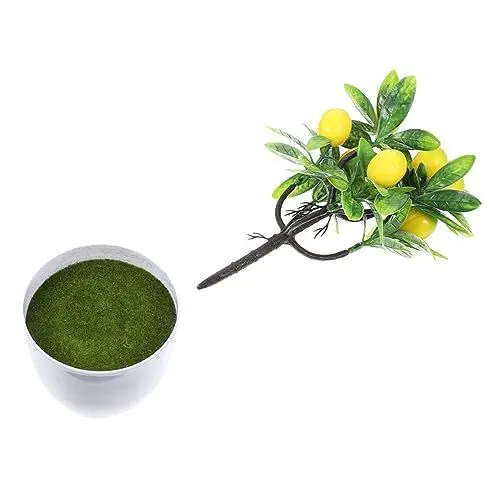 Produktbild: Yardenfun Künstlicher Bonsai Realistische Dekoration für Schreibtisch Zuhause Pflegeleichtes Faux Pflanzenarrangement für Innen Außen Vivid Kunstpflanze im Topf