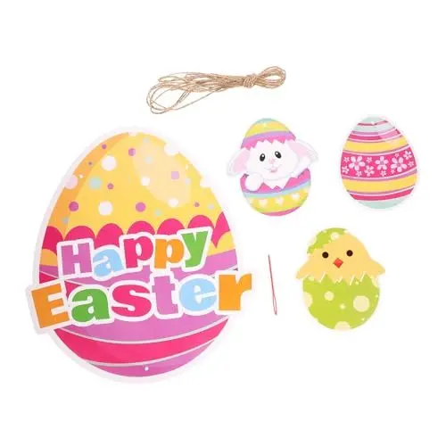 Produktbild: Yardenfun Ostern Hängende Dekoration Einzigartige Tür Zeichen Lebendige Ostern Für Haustür