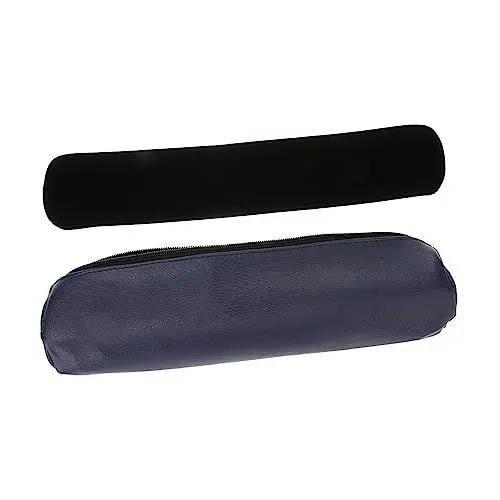 Produktbild: Yardenfun Elegante dunkelblaue Schmucktasche Aufbewahrungstasche für Armbänder schwarze Schwammrolle Schmuck-Organizer- für unterwegs