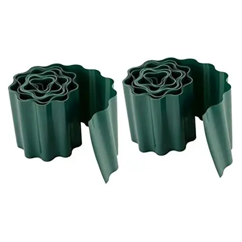 Produktbild: YARDWE 2 Stück Hof Terrasse Beet Kunststoff Gras Grenzen Blumenbeete Grenze Gartenzaun Paneele Pflanze Flexible Streikposten Gemüseeinfassung Landschaft Rasen Für Dekorative Zwecke