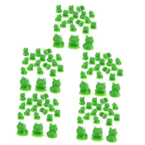 Produktbild: Yardwe 100 Stück Kleiner Frosch Mini-Tierfiguren Mikrospielzeug Mini-Spielzeug Lehrspielzeug Frösche Figuren Tiere Statuen Harz Miniaturlandschaft Froschstatuen Kleine