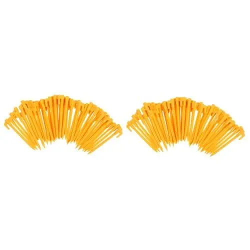 Produktbild: Yardwe 100 Stück Kunststoffnägel Zeltbefestigungsspikes Reflektoren Tienda De para Playa Outdoor-Zeltbefestigungsnägel Zeltbefestigungszubehör Zeltbefestigungsnägel Zubehör