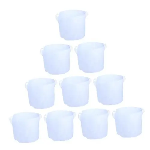 Produktbild: Yardwe 10St Tasche wachsen Gartenpflanzbeutel Gemüseanbaubeutel pflanzentopfe Indoor Pflanzbeutel pflanzentasche Kartoffelpflanzer große Pflanzgefäße für Pflanzen im Freien Vlies Weiß