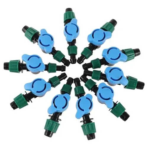 Produktbild: Yardwe 10St Tropfband Garten geräte gartenvliese dripper bewässerung wasserspar bewässerungsystem Bewässerungsventil Tropfbewässerungsteile Doppelverschlusskappenventile Tropfventil Sport