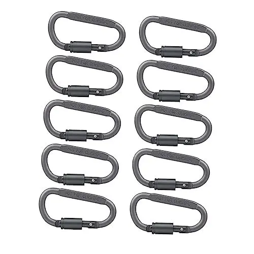 Produktbild: Yardwe 10stücke Outdoor Bergsteigen Schnallen Karabinerhaken Für Wandern Camping Mit D-Ring Befestigung Für Rucksack Gürtel Outdoor-Klettern Hängemattenkarabiner Strapazierfähig