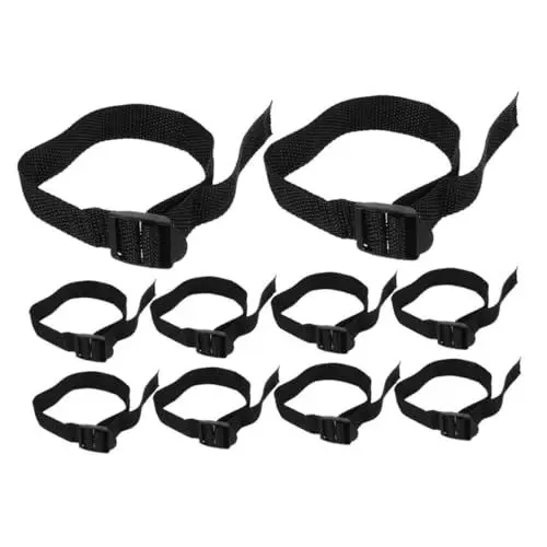 Produktbild: Yardwe Verstellbarer Riemen Für Belüfterschuhe 10 Stück Garten-Nylon-belüfter Rasen-Spike-Schuhe Riemen Gras-Spike-Schuhe Für Den Garten