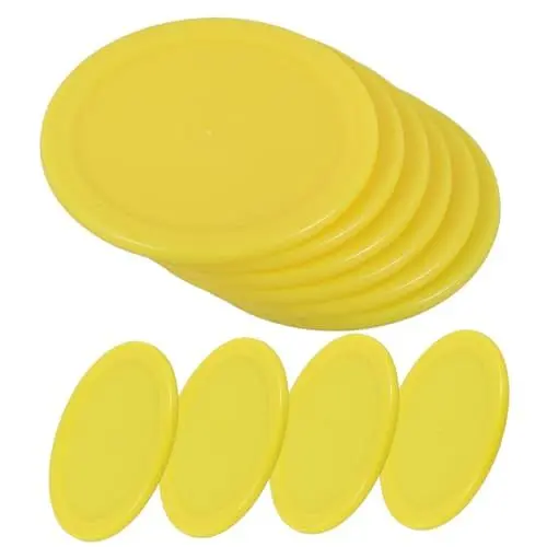 Produktbild: Yardwe Tischhockey-Pucks 10er-Pack Eishockey-Pucks Aus Kunststoff Hockey-zubehör Tolles Für Hockey-Liebhaber