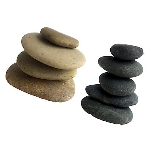 Produktbild: Yardwe 10st Steine ​​mit Glatter Oberfläche Flacher Kiesel Rock-handwerk Flache Flussfelsen Zum Basteln Steine ​​stapeln Freundlichkeitsfelsen Malen Rock-malset Kind Suite Karikatur