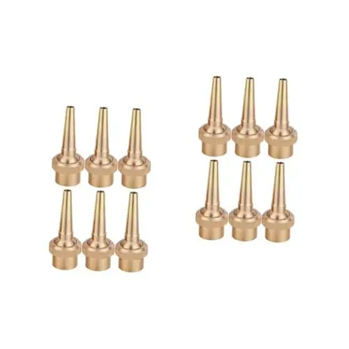 Produktbild: Yardwe 12 STK Auto Bling Zubehör Ersatzdüse Schlauchdüsenarmaturen Fontänendüse Teich Autoreinigungsdüse Kehrmaschine Messingbeschläge Auto Zubehör Jet-Spray-düse Schwimmbad Ausrüstung