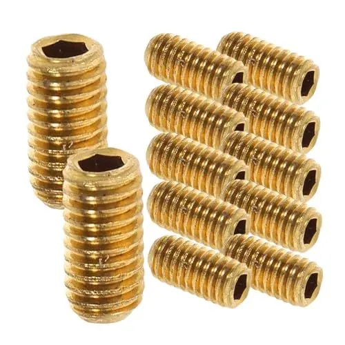 Produktbild: Yardwe 12stücke Metall-schrauben Für Gitarrensteghöhenverstellung Stegsättelschrauben Gitarrensteg-metallschrauben Ersatzstegschrauben Für Gitarrenstege Und Stegsättel