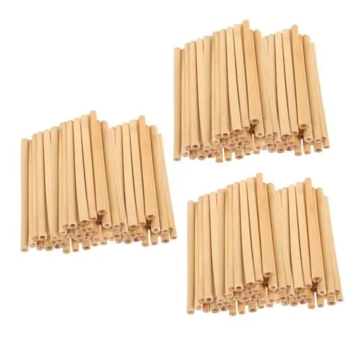 Produktbild: Yardwe 150 STK Mauerbienenrohr Bambusschilf Imkerhausröhren Bienen lebensraum Rohre für Mauerbienen aus Schilfrohr bienenstock DIY Reed röhren Milchtee Requisiten Plugin Bienenwabe Kaffee