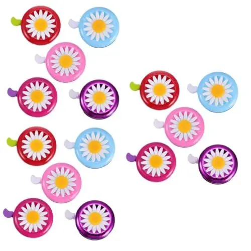 Produktbild: Yardwe 15 STK Chrysanthemenglocke Fahrradzubehör Fahrradklingel Bicycle Accessories Bike Gadgets Bike Bell Roller Klingel für Fahrrad Scooter Glocke Autoklingel Lenker Kind Plastik