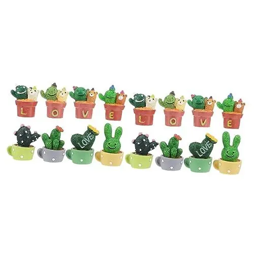 Produktbild: Yardwe 2 Sets Realistisches Landschaftsdekor Kunstharz Mini-bonsai Heimdekoration Für Projekte Miniaturszenen 8 Stück X 2
