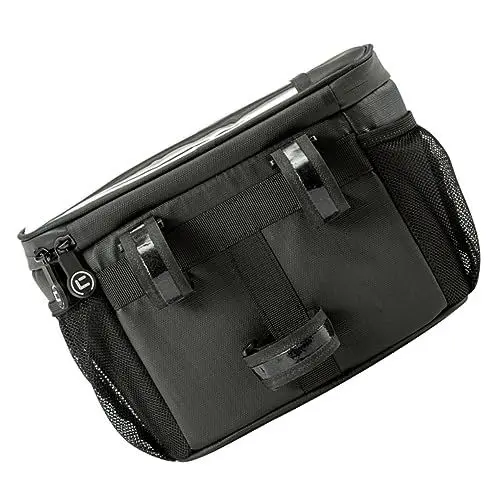 Produktbild: Yardwe 1 Stück Fahrrad-gepäcktasche Fahrrad-gepäcktasche Satteltasche Oberrohrtasche Praktische Fronttasche Fahrradtasche 4 L Fassungsvermögen Schwarz