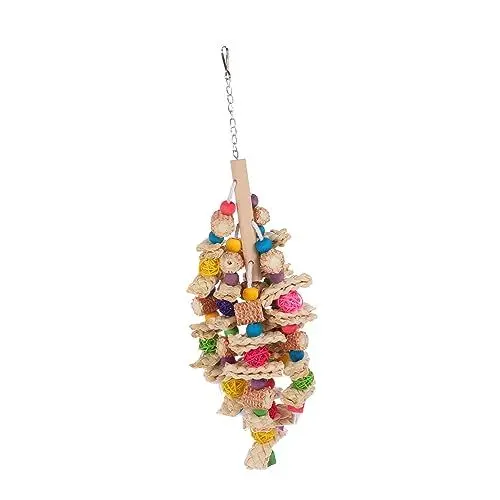 Produktbild: Yardwe 1Stk Papagei Spielzeug Käfig zum Aufhängen bunter Papageienkäfig-Anhänger buntes Haustierspielzeug knete Spielzeug knetspielzeug Vogelbissspielzeug Papageien-Spielzeug Sepak Takraw