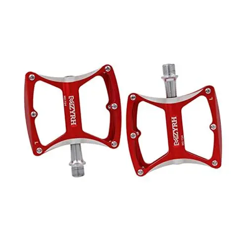 Produktbild: Yardwe 1 Paar Fahrradpedale ersetzen Fahrradpedale mit Riemen Keine Fahrradpedale Mountainbike-Pedale Radfahren Flachpedal MTB-Pedale Fahrradzubehör Fahrzeugpedal Aluminiumlegierung Band