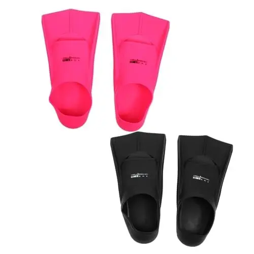 Produktbild: Yardwe 1 Paar Schnorchelflossen Schwimmschuhe Diving fins Tauchausrüstung taucherschuhe tauchschuhe tauchsets Tauchflossen offene Fersenflossen Flossen trainieren Schwimmflossen Black