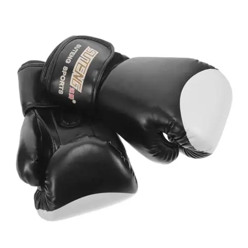 Produktbild: Yardwe 1 Paar Trainingsboxhandschuhe sportgeräte Sport geräte Boxhandschuhe trainieren Training mit Sport zubehör Trainings-Sparring-Handschuhe Trainingshandschuhe Fußball Boxsack Mann Pu