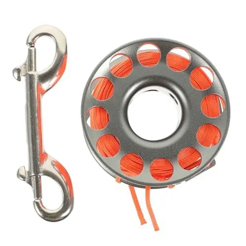 Produktbild: Yardwe 1 Rolle Tauchspule Tauchwerkzeuge Tauchspule Tauchboje Spule Rolle Tauchwerkzeug Unterwasserausrüstung Höhlentauchen Fingerspule Unterwasserzubehör Tauchzubehör