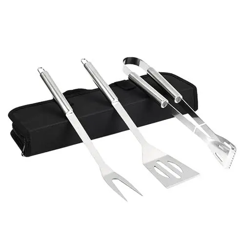 Produktbild: Yardwe 1 Satz 3St Grillwerkzeug grillgabel Grill Set Barbecue Set grillzubehã¶r Grill Werkzeug Grillbesteck BBQ Accessories Grill zangen Grillset BBQ Werkzeug Barbeque Set Silver