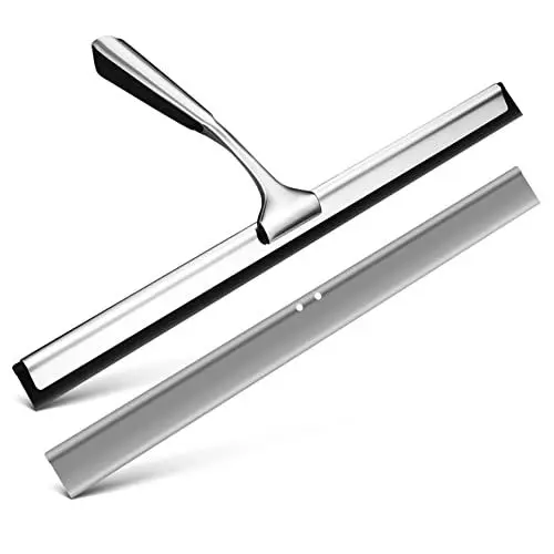 Produktbild: Yardwe 1 Satz Badezimmerwischer Duschscheibenwischer Werkzeug Duschschaber Autoglas Reinigungswerkzeug Duschabzieher Für Glastüren Duschabzieher Schaber Wagen Schreibtisch Titanlegierung