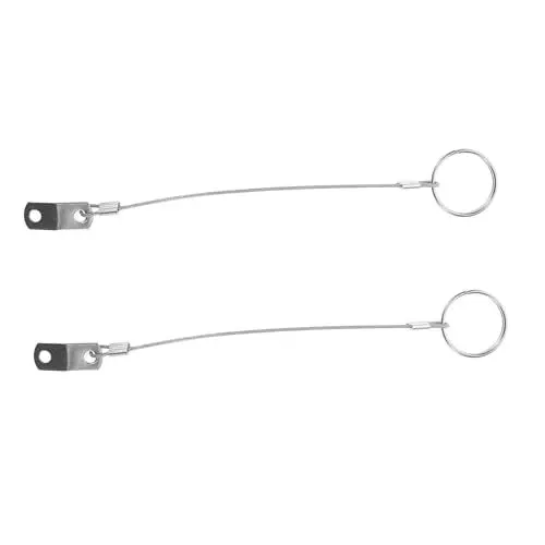Produktbild: Yardwe 1 Satz Boxziel Aus Edelstahl Boot Zubehör Bimini-top-pin Für Boote Lanyard-Kabel Arelly Marine-Bimini-nadeln Bilderrahmendraht Zum Aufhängen Silberdraht Rostfreier Stahl Silver 2st