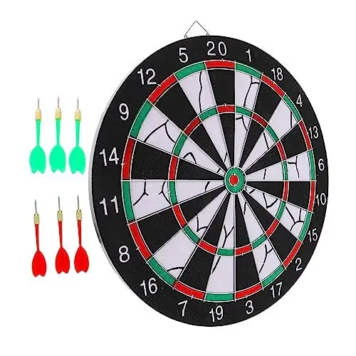 Produktbild: Yardwe 1 Satz Dartscheibe Interaktives Dartspiel Dartspiel Dart Doppelseitige Dartplatte Indoor Targeting Indoor Spielzeug Indoor Dart PVC