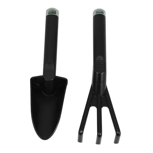 Produktbild: Yardwe 1 Satz Gartengeräte Pflanzwerkzeug Handwerkzeug gartenwerkzeug Sandburg Werkzeug Pflanzen Werkzeug Set Grubber Gartengerät Handrechen Strandschaufeln zum Graben Handkelle pp Black