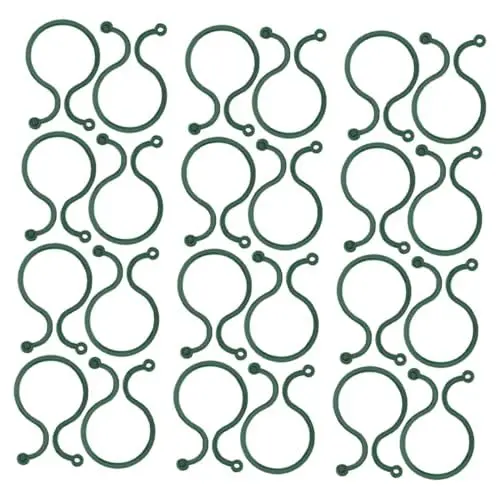 Produktbild: Yardwe 1 Satz Gartenschnalle Pflanzenklammern Zur Unterstützung Tomatenklammer Gartenklemme Vorbau Unterstützt Clip Pflanzenclips Für Kletterpflanzen Stützclip Plastik Green 100st