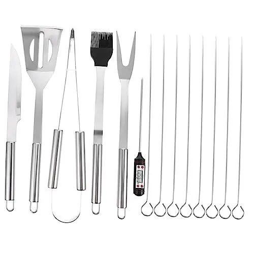 Produktbild: Yardwe 1 Satz Grillwerkzeug Burger Tragbar Bausatz Grill-Set Holzkohle Grillspatel Für Außengrill Wurstzubehör Griddle-kit Herd Zubehör Für Pelletgrills Grillabdeckung Rostfreier Stahl